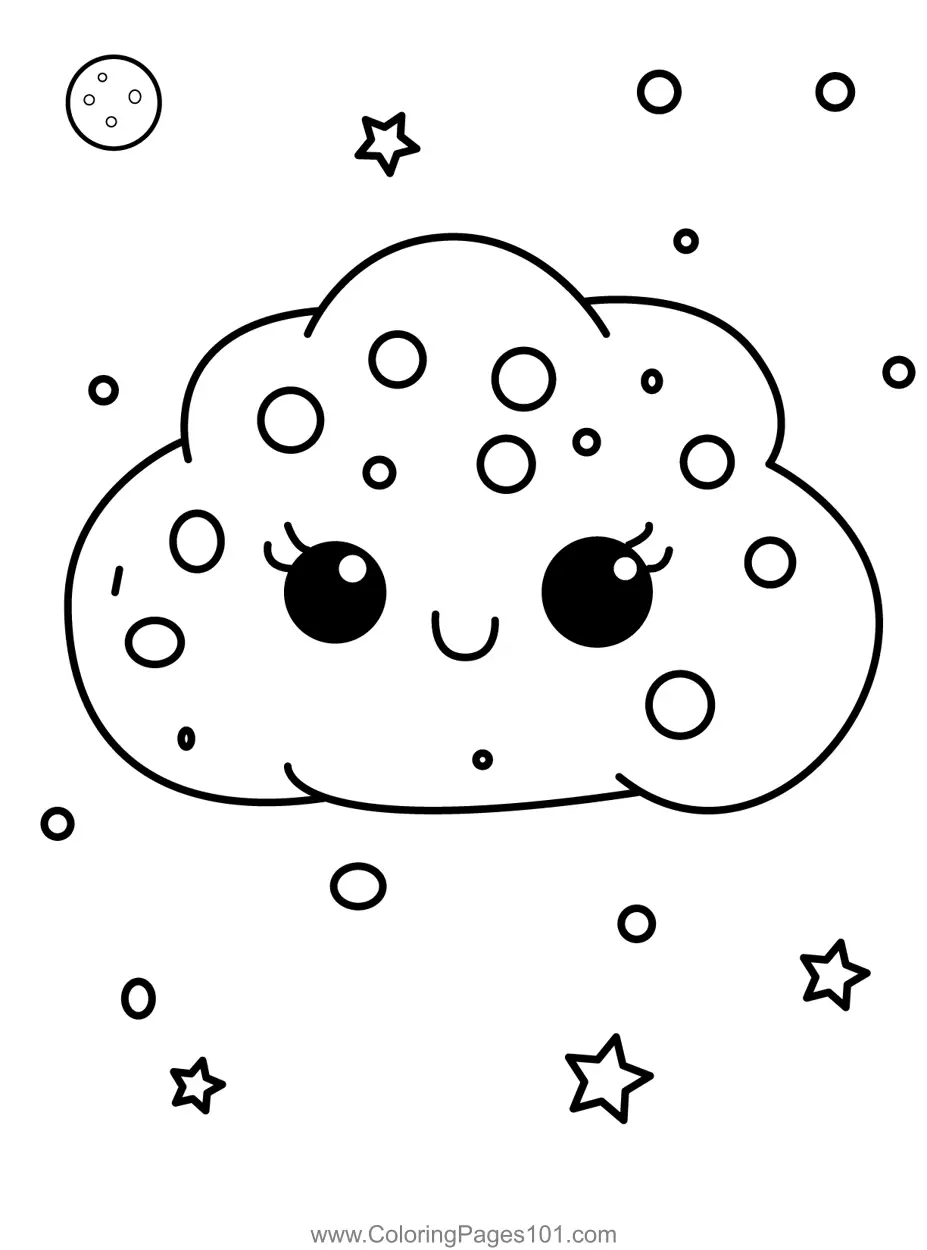 Clouds Coloring Pages 7