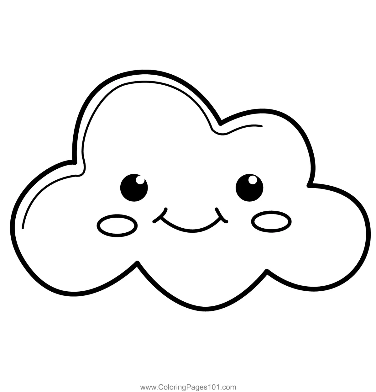 Clouds Coloring Pages 9