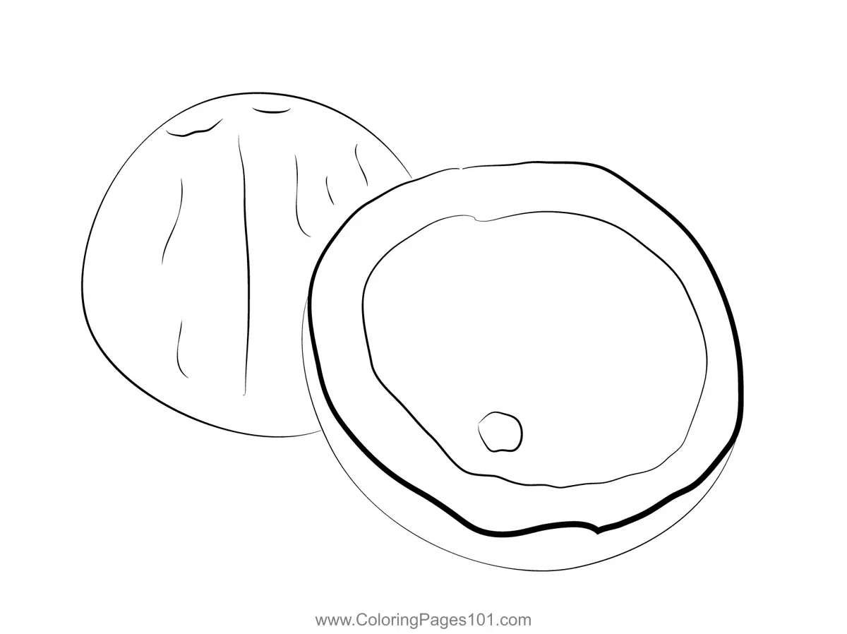 Coconut Coloring Pages 11