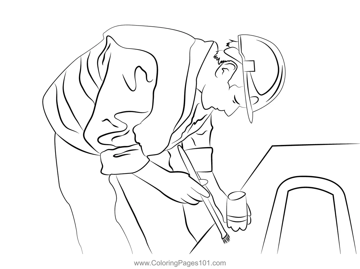 Construction Workers Coloring Pages 1