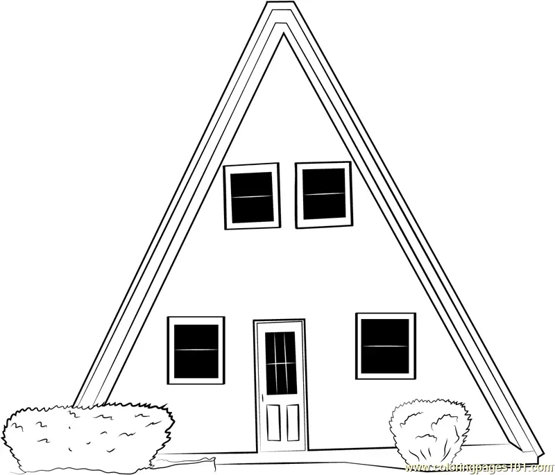 Cottage Coloring Pages 1