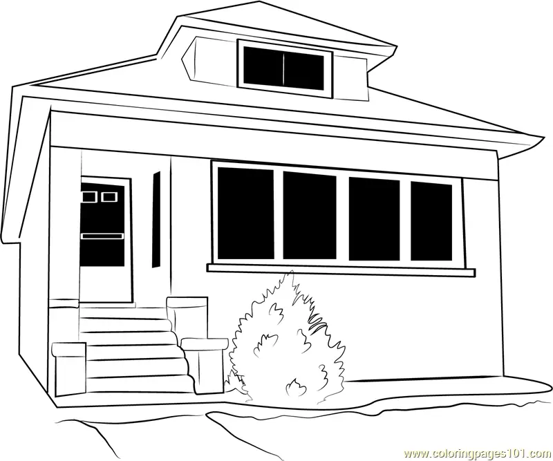 Cottage Coloring Pages 11