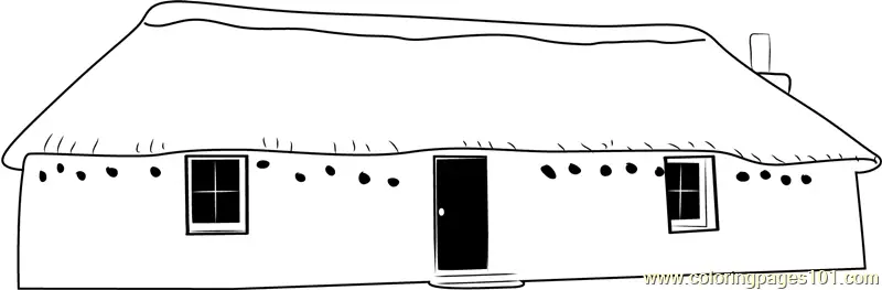 Cottage Coloring Pages 6