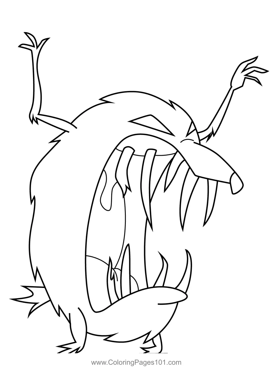 Courage the Cowardly Dog Coloring Pages 2