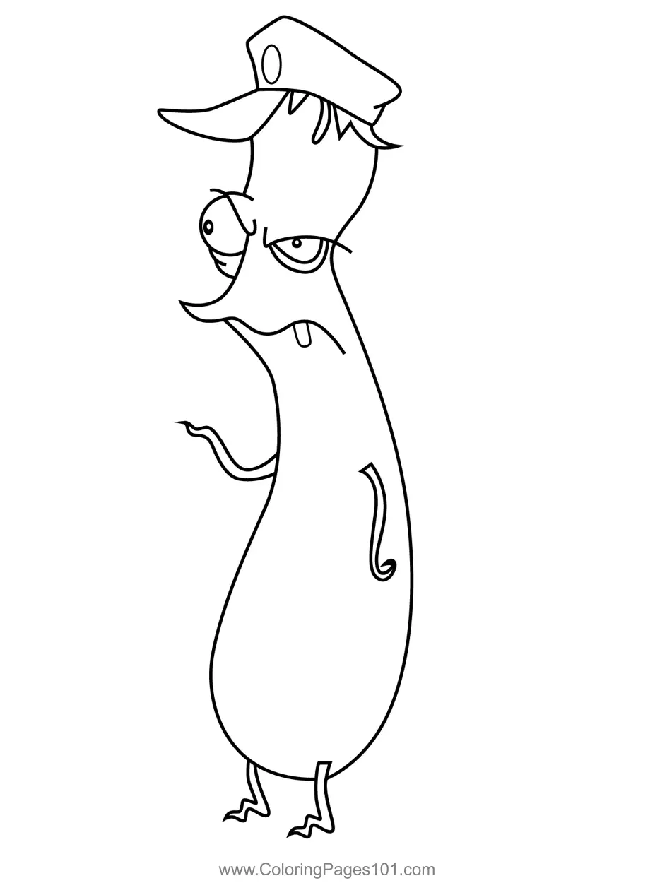 Courage the Cowardly Dog Coloring Pages 8