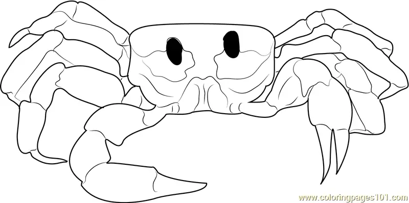 Crab Coloring Pages 11