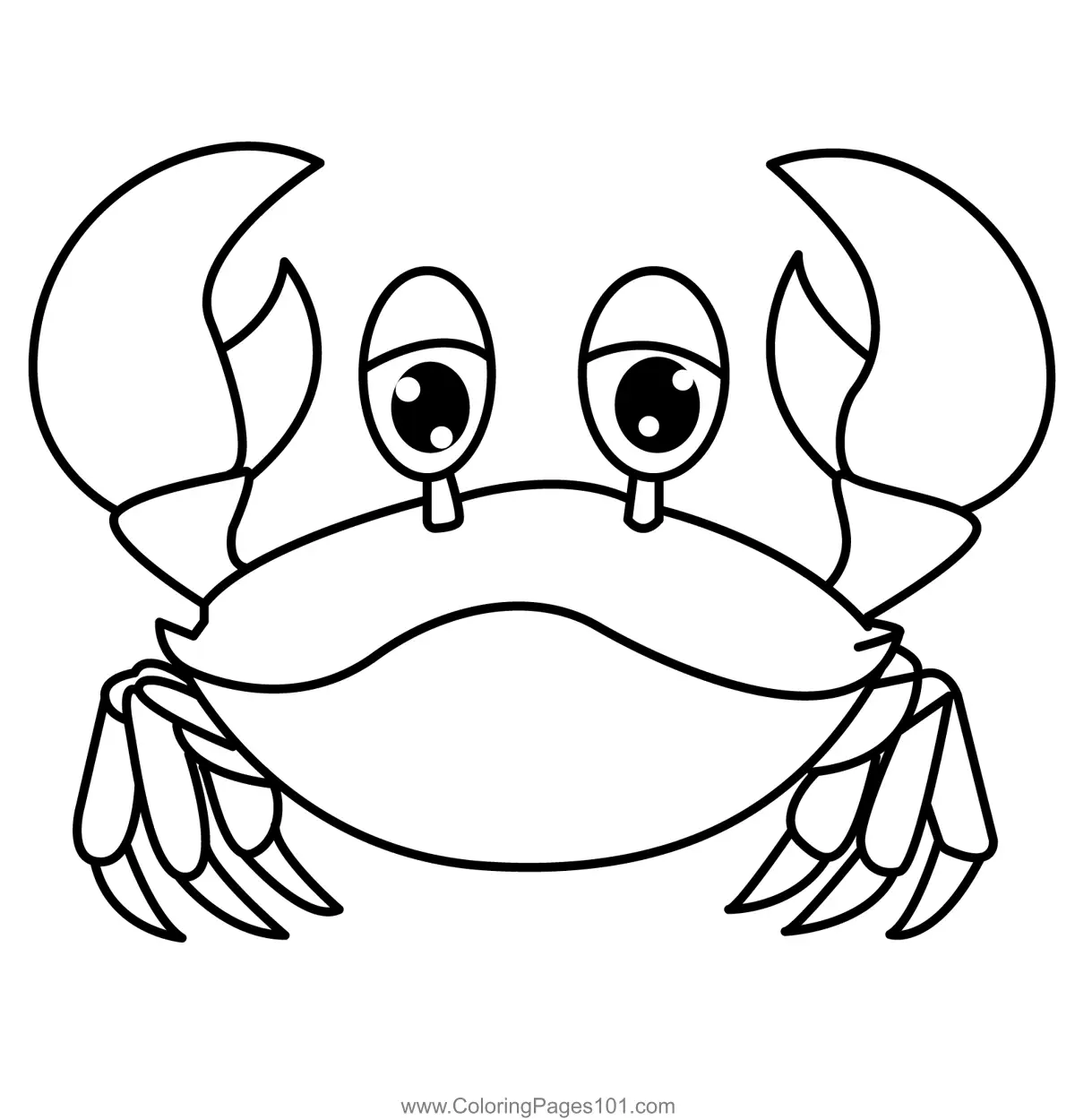 Crab Coloring Pages 5