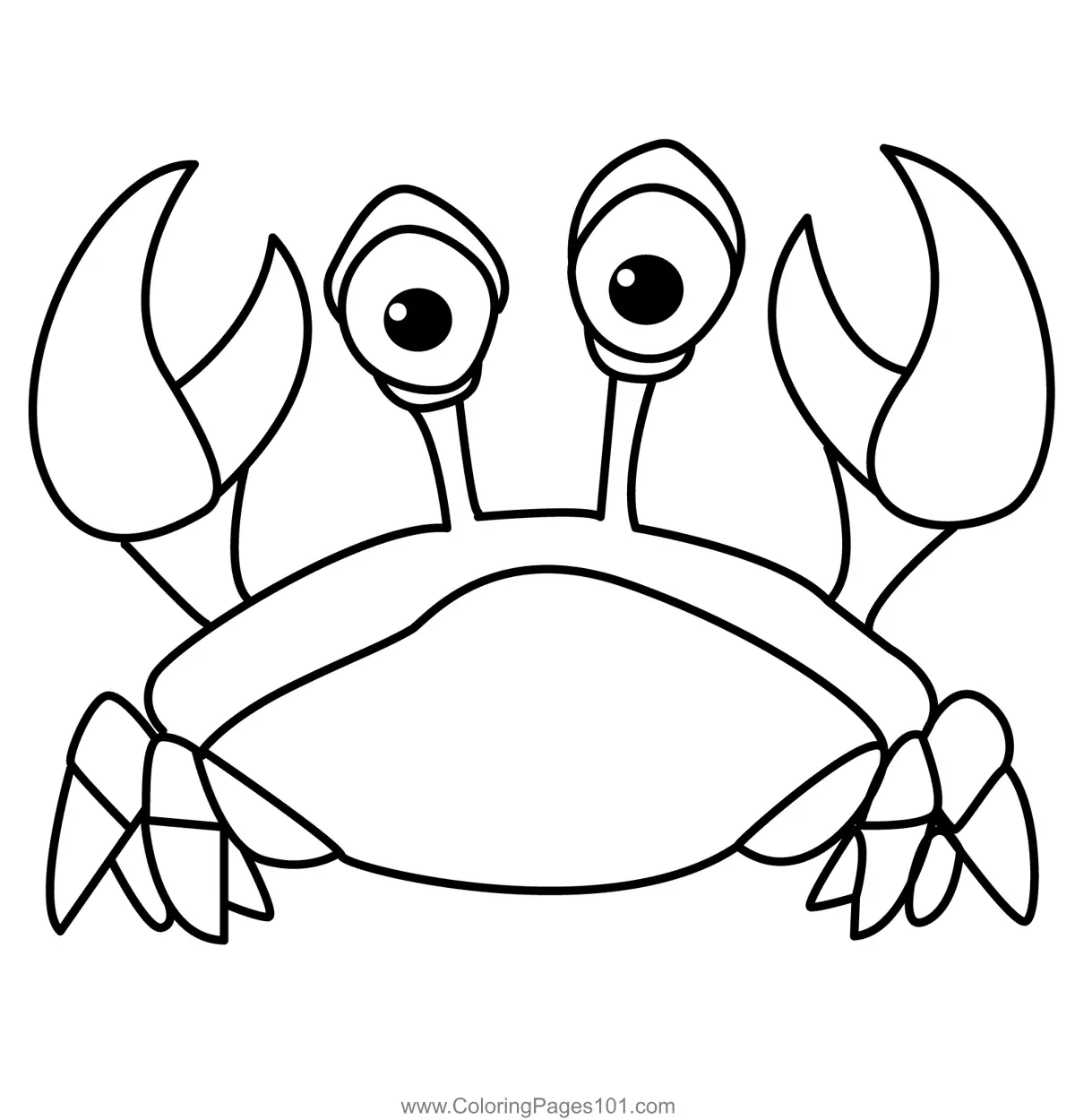 Crab Coloring Pages 6