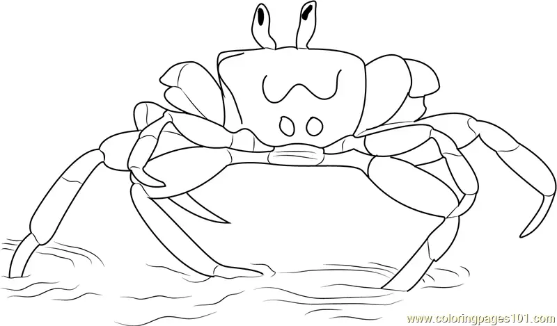 Crab Coloring Pages 7