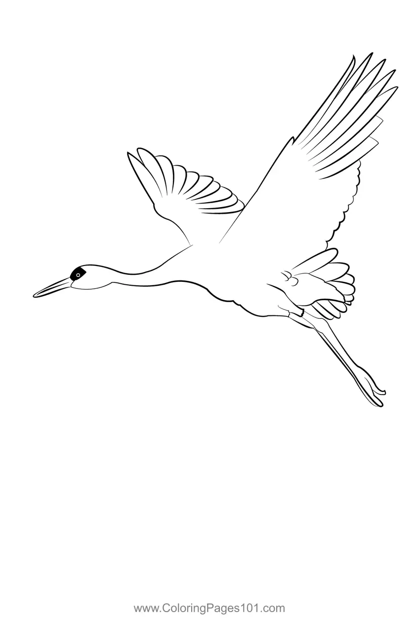 Cranes Coloring Pages 3