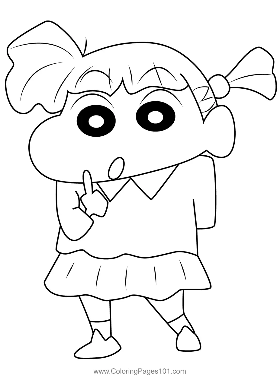 Crayon Shin-chan Coloring Pages 10