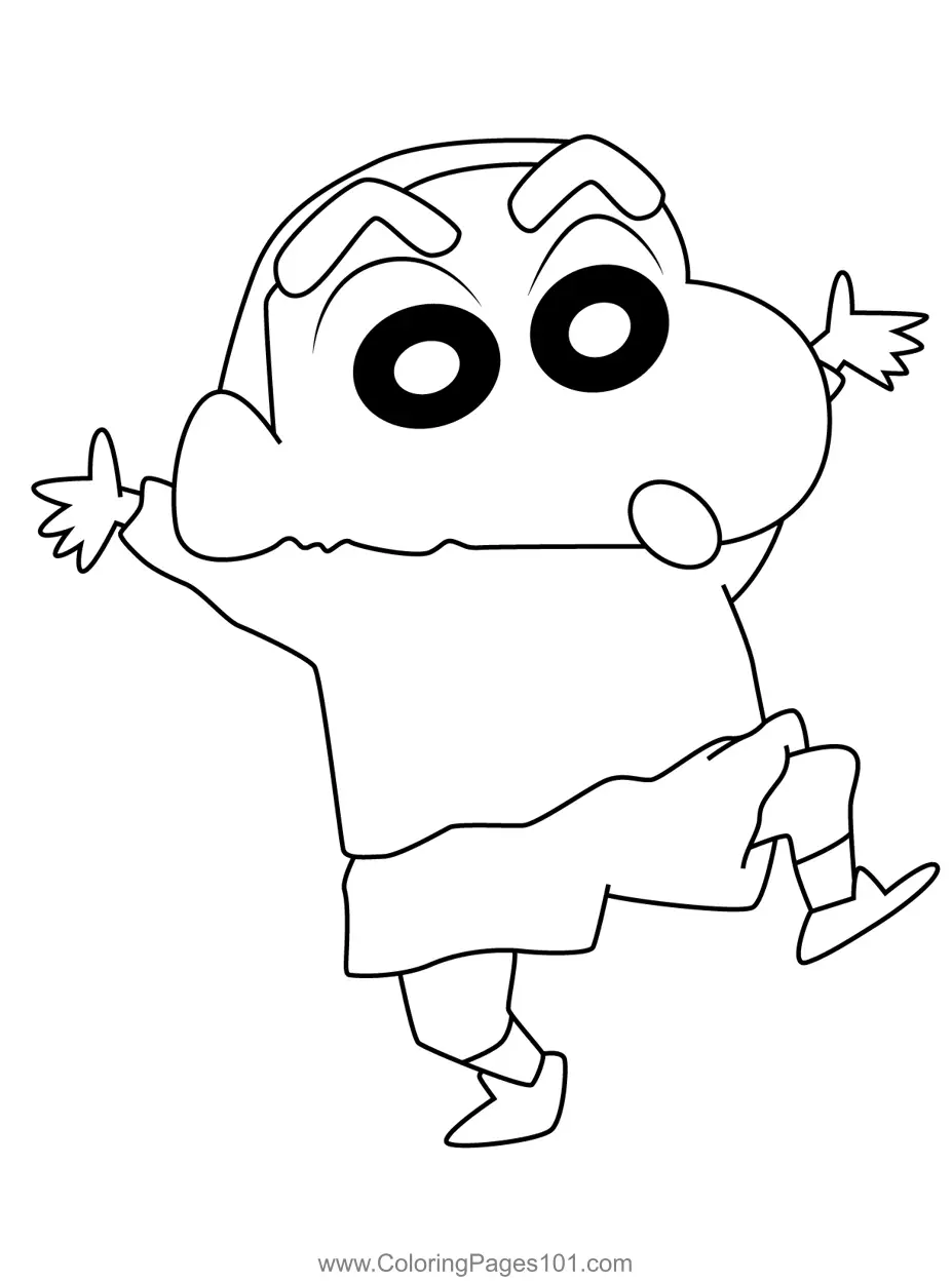 Crayon Shin-chan Coloring Pages 6