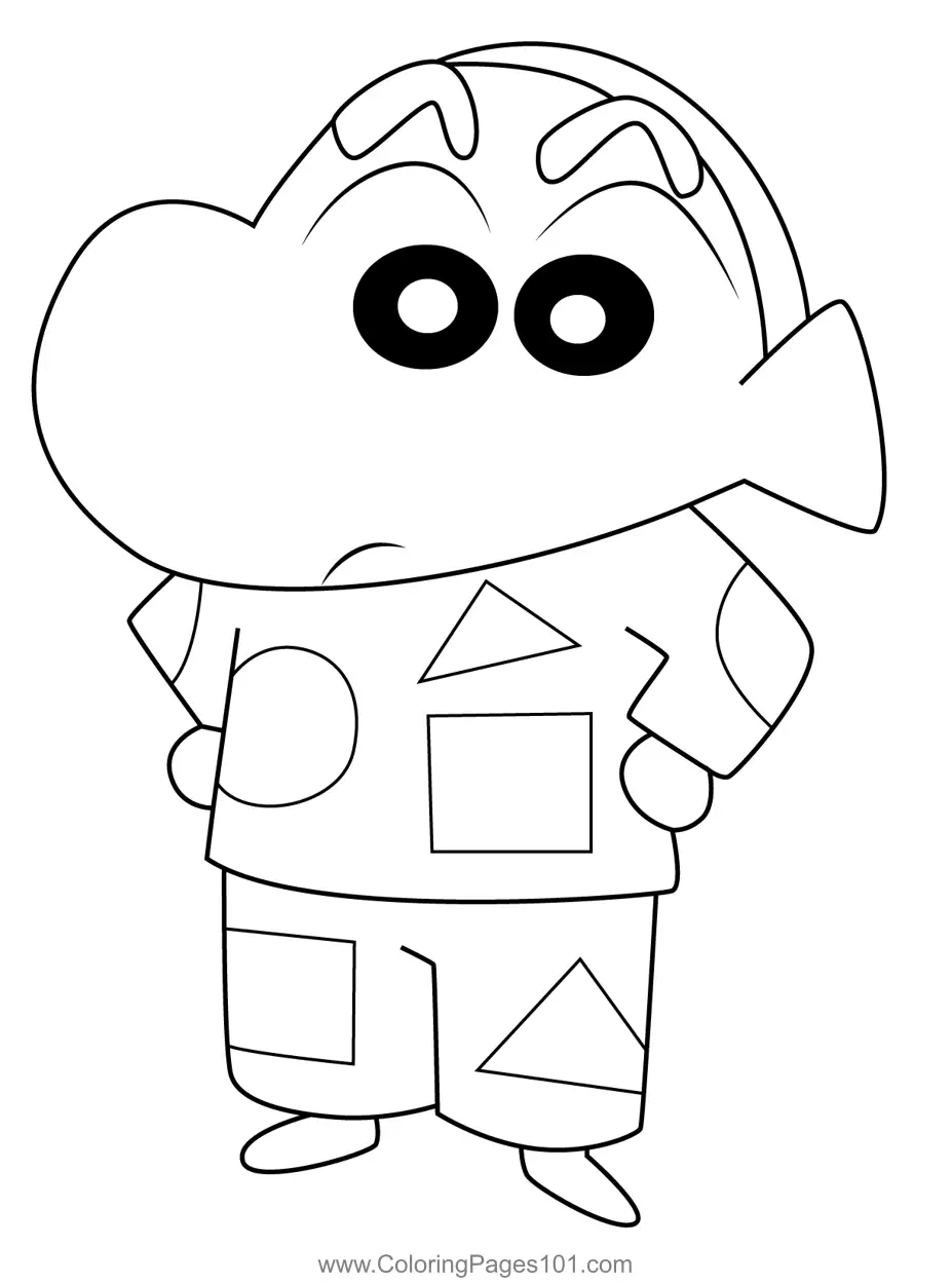 Crayon Shin-chan Coloring Pages 8