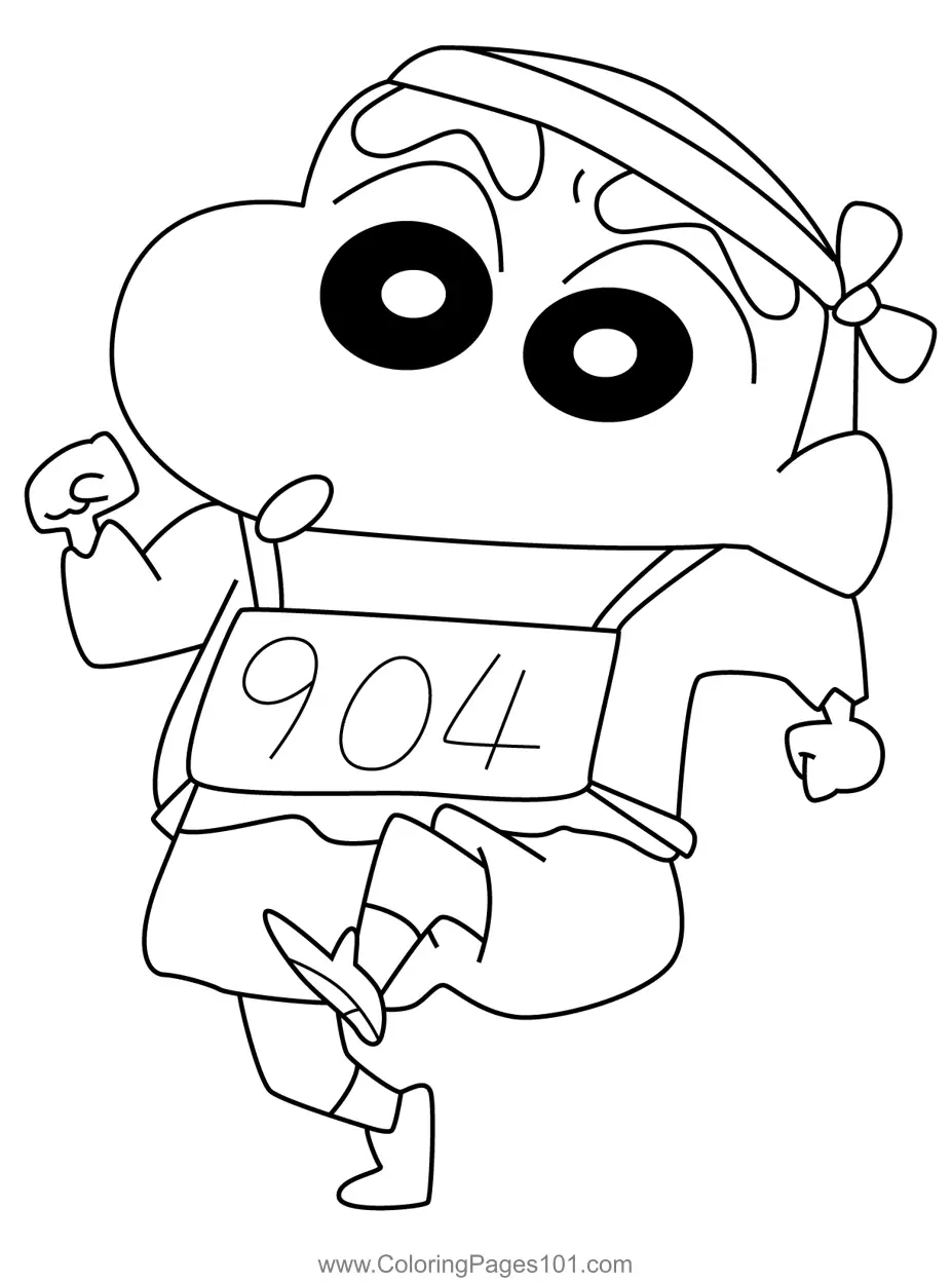Crayon Shin-chan Coloring Pages 9