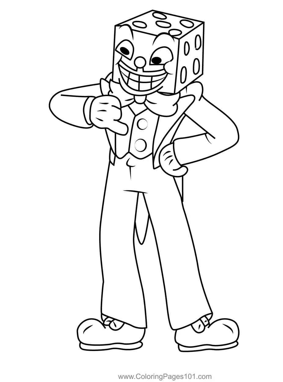 Cuphead Coloring Pages 11
