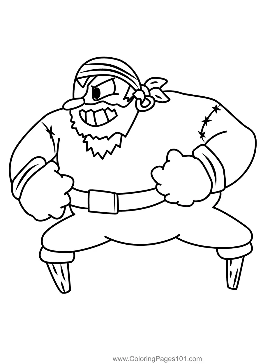 Cuphead Coloring Pages