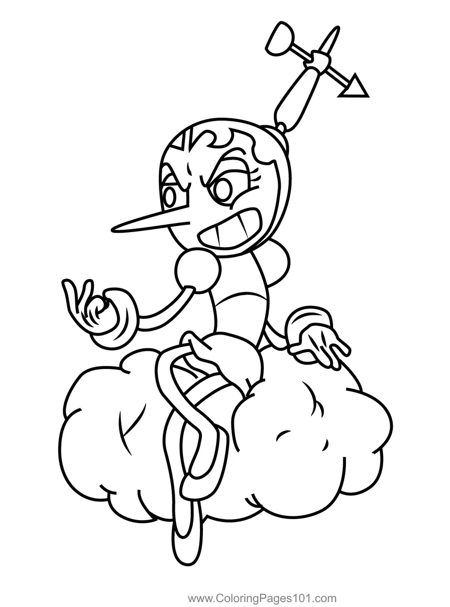 Cuphead Coloring Pages 3