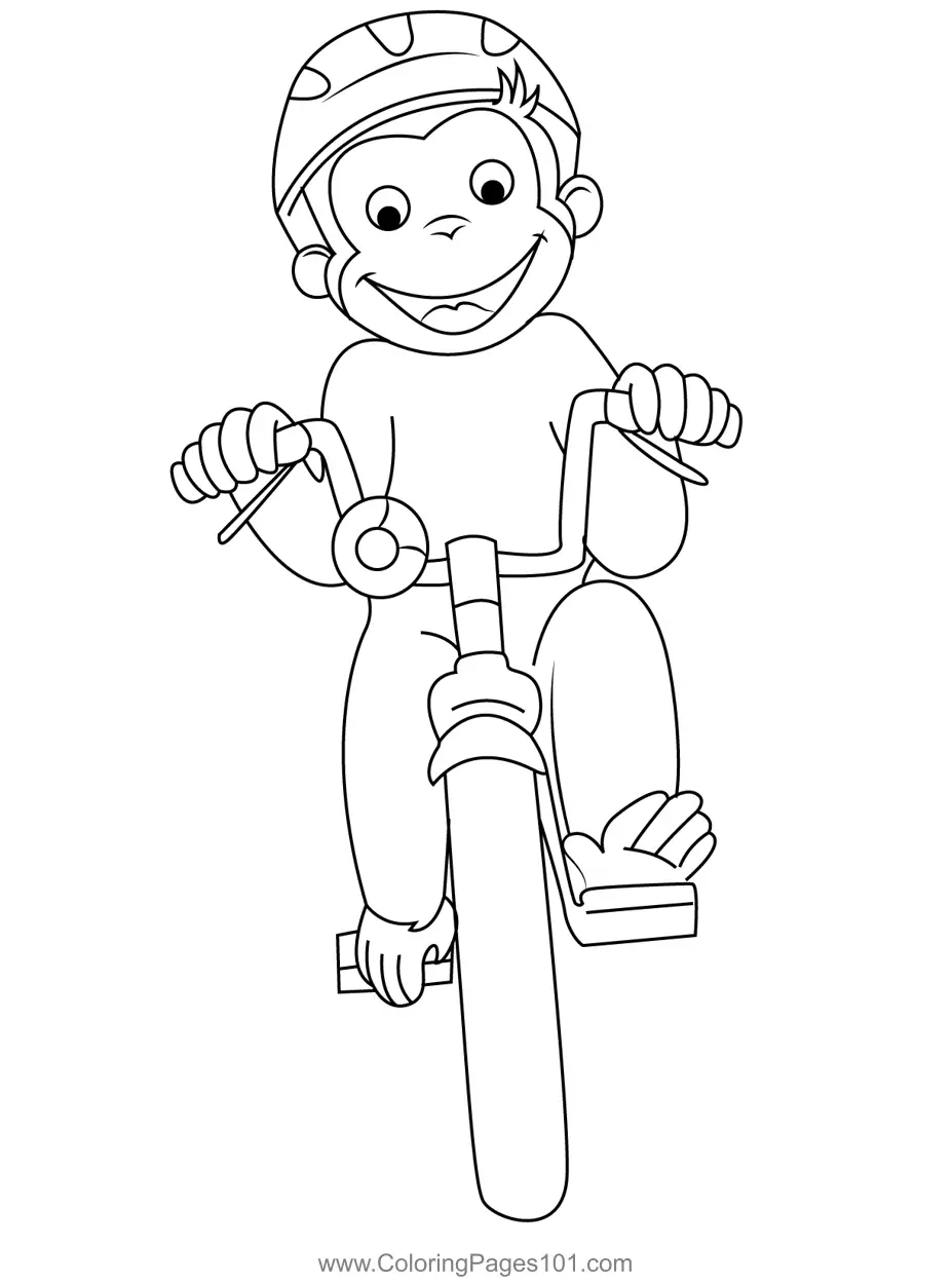 Curious George Coloring Pages 10