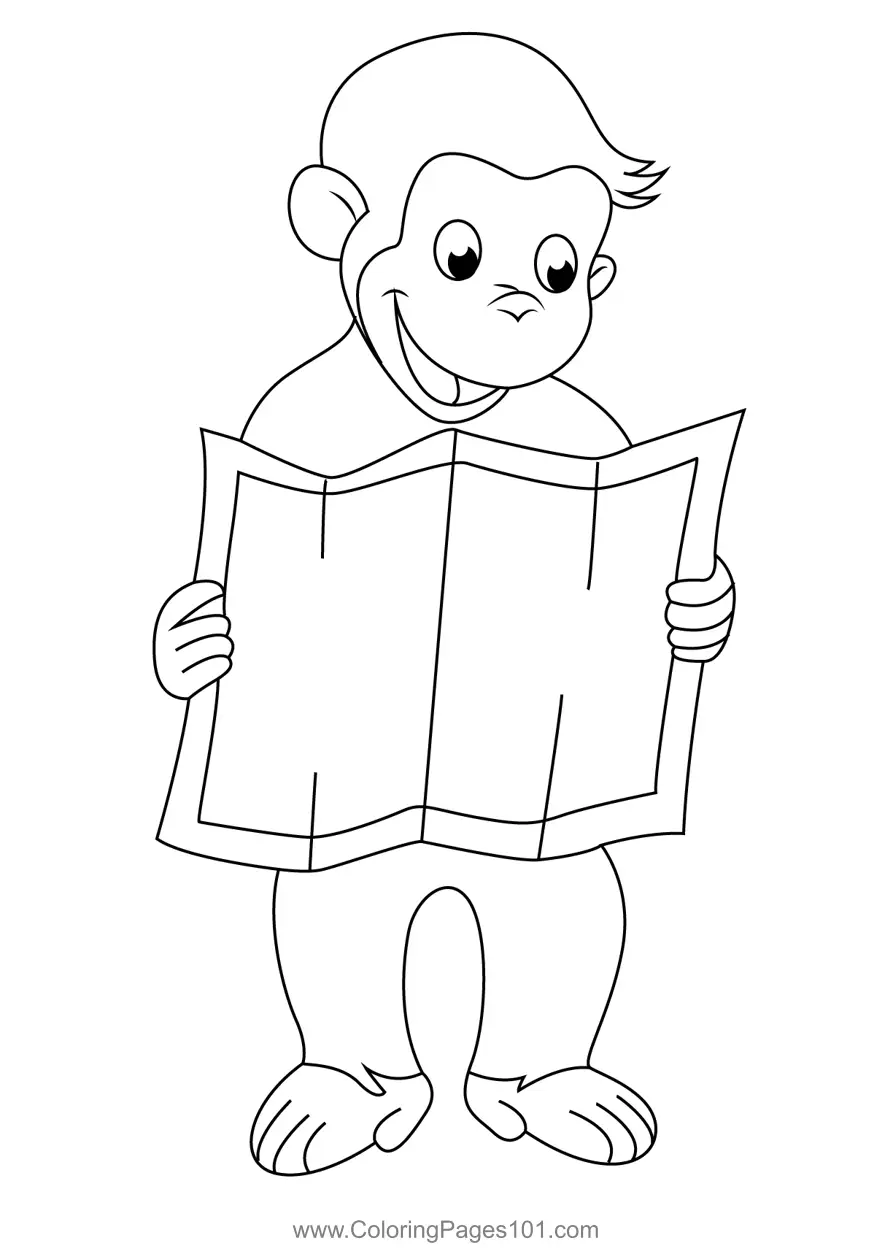 Curious George Coloring Pages 11