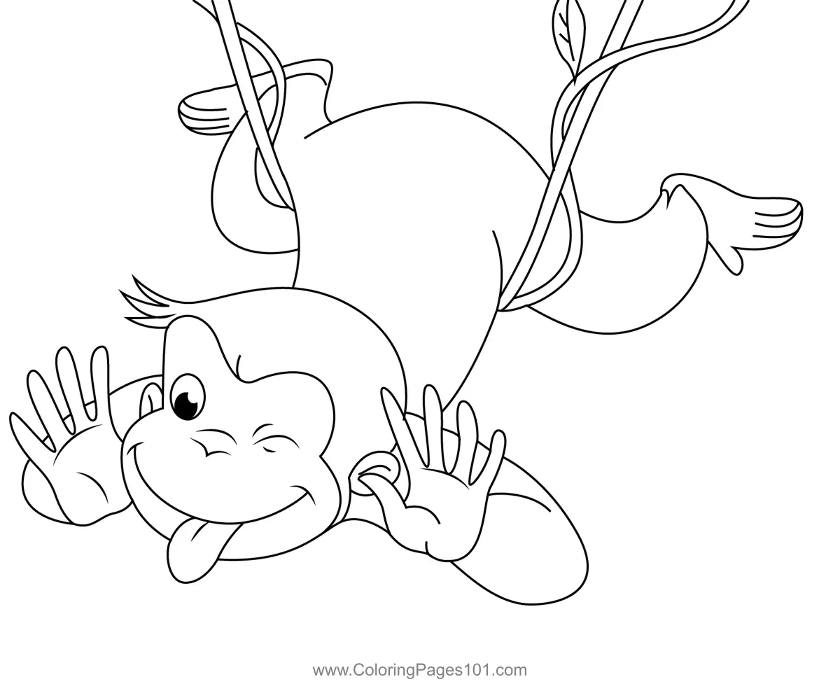 Curious George Coloring Pages 3