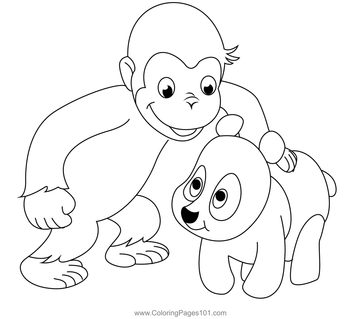 Curious George Coloring Pages 6