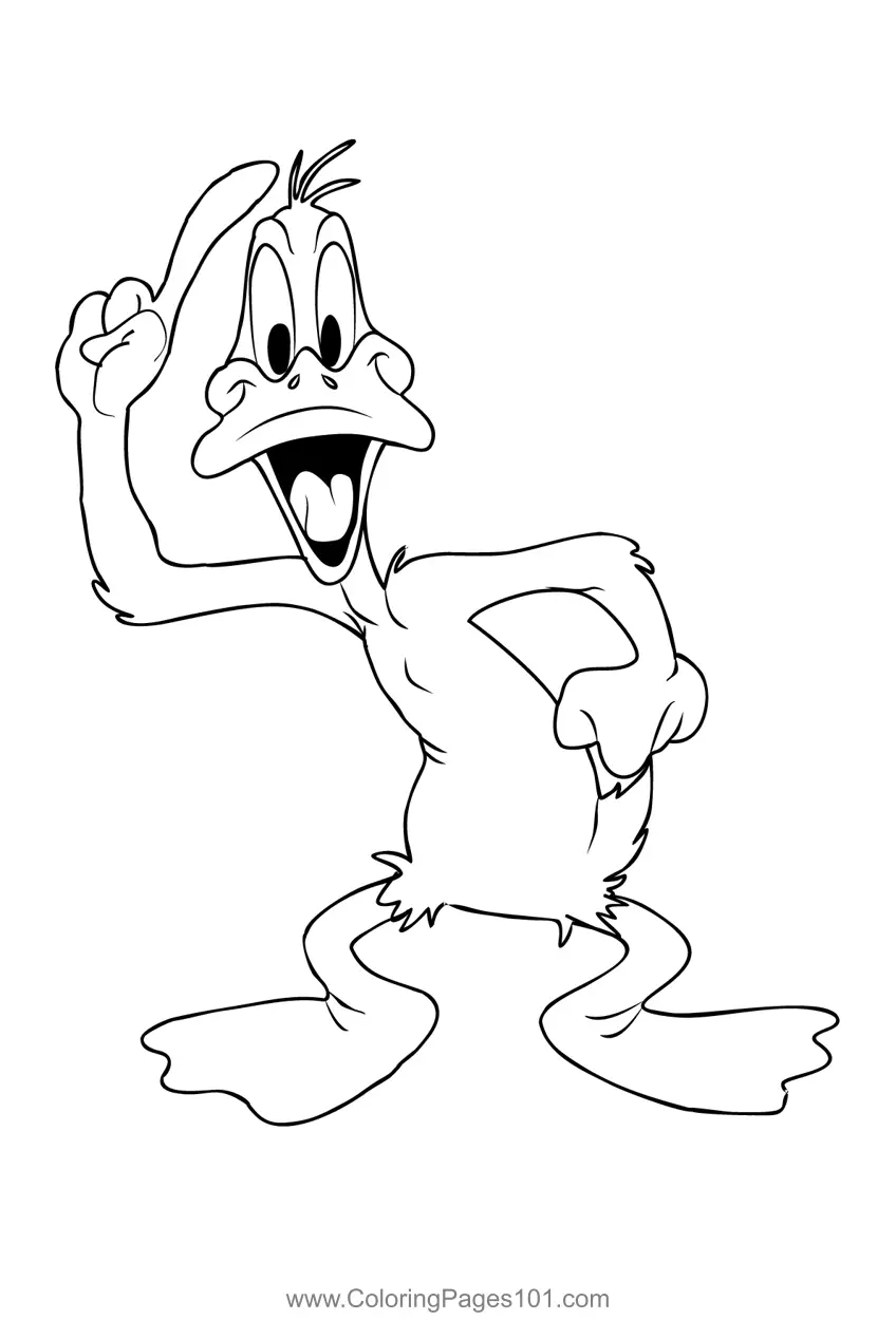 Daffy Duck Coloring Pages 1