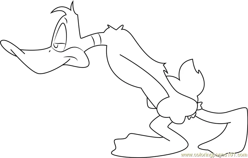 Daffy Duck Coloring Pages 4