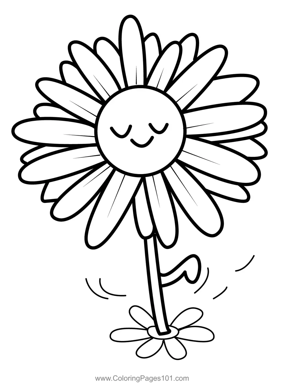Daisies Coloring Pages 5