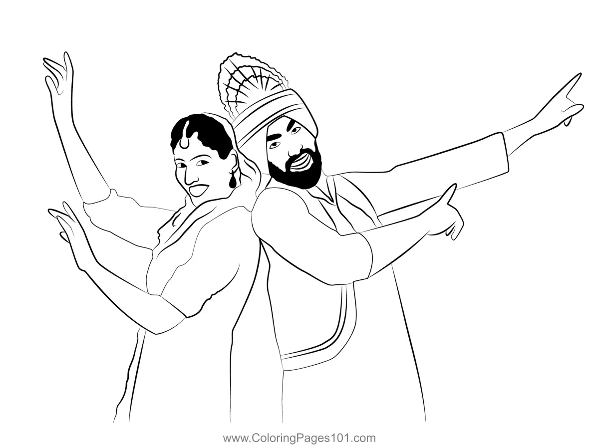 Dancers Coloring Pages 1