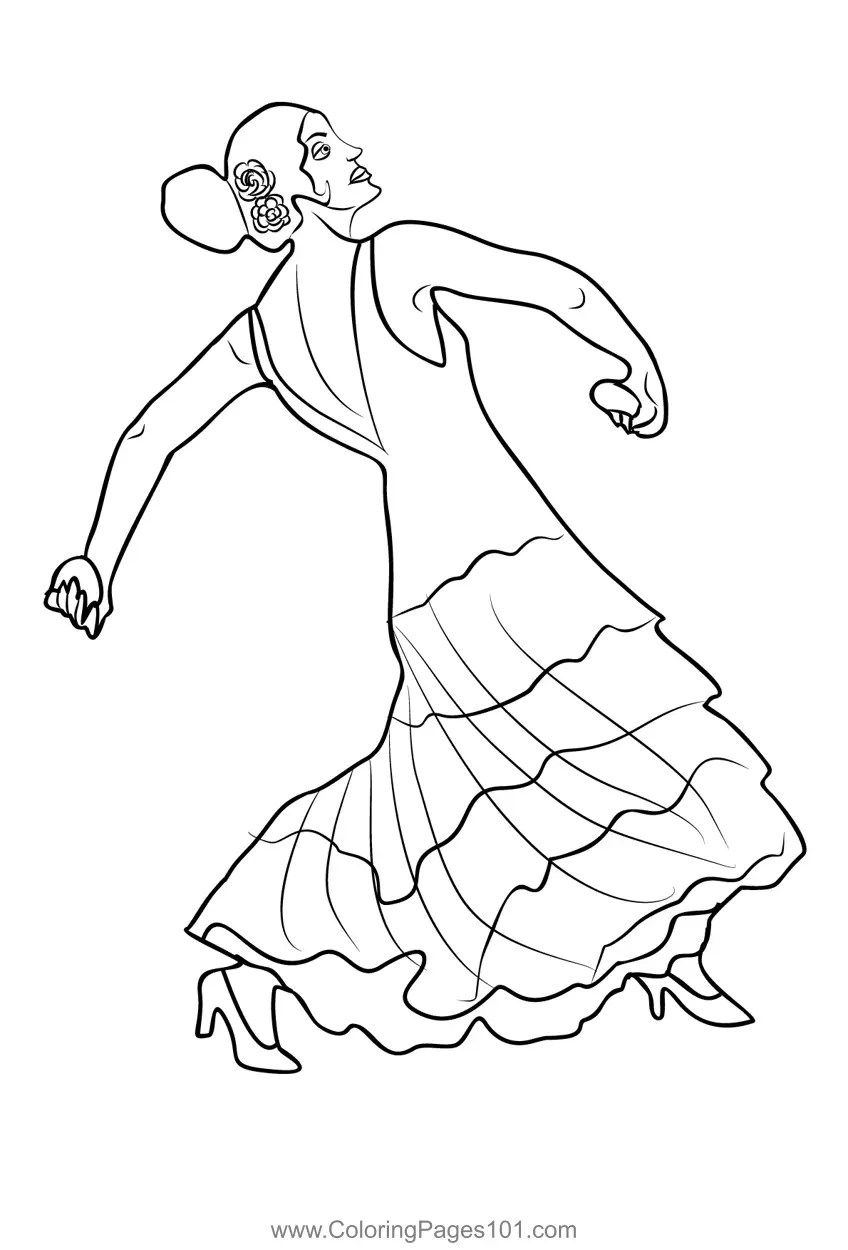 Dancers Coloring Pages 6