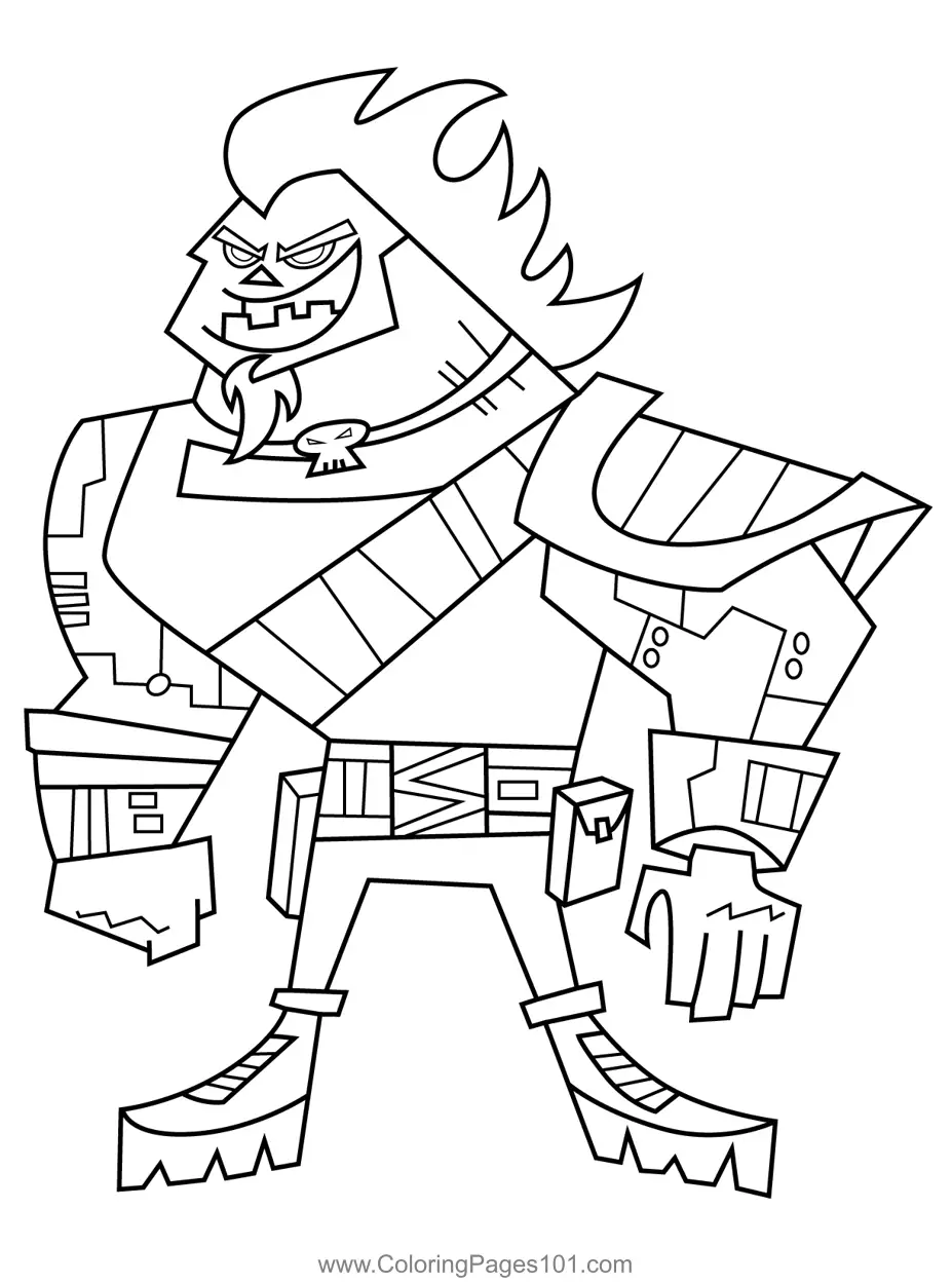 Danny Phantom Coloring Pages 8