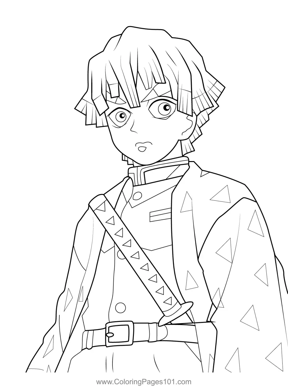Demon Slayer Coloring Pages 1