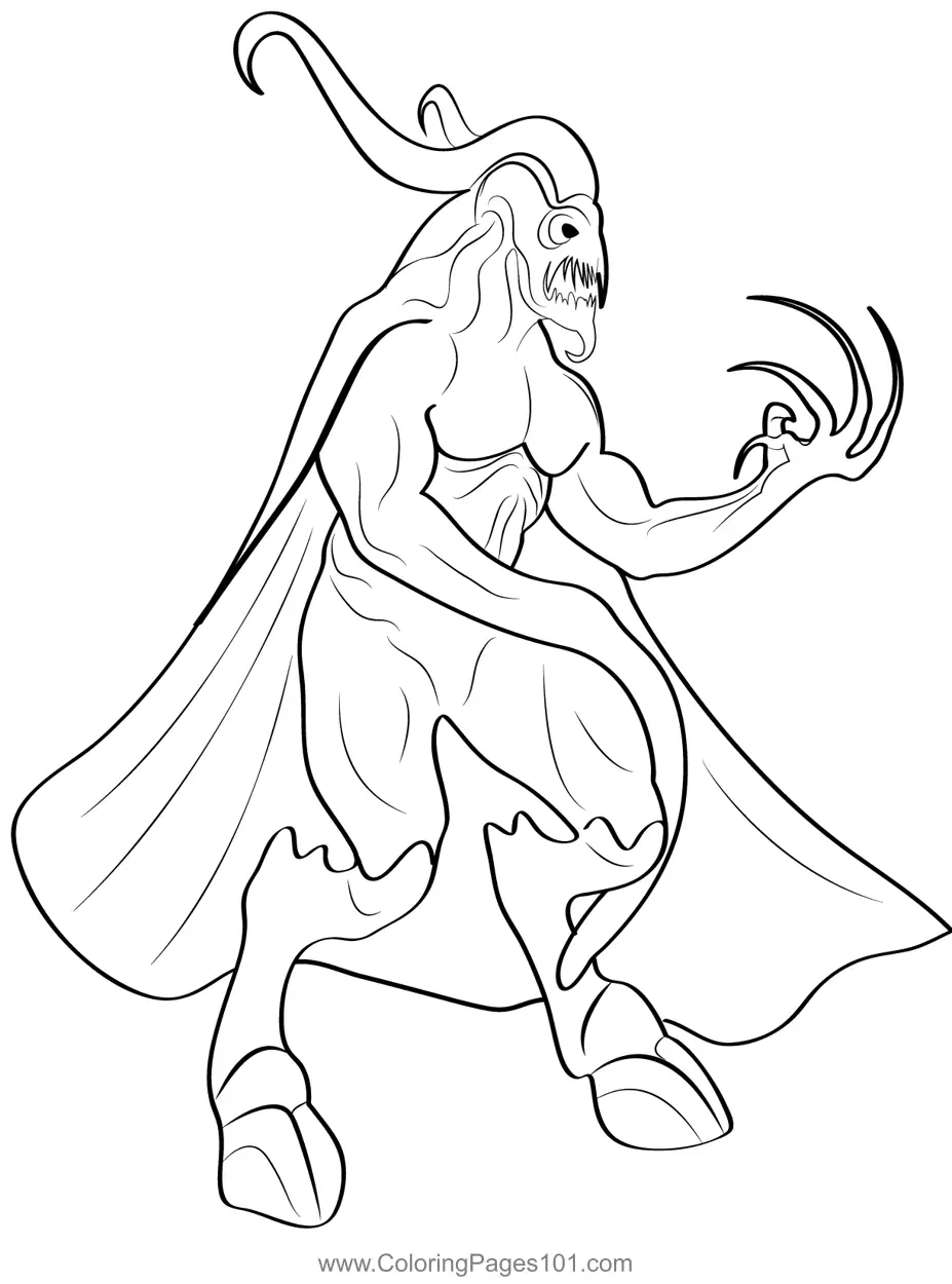 Demons Coloring Pages 2