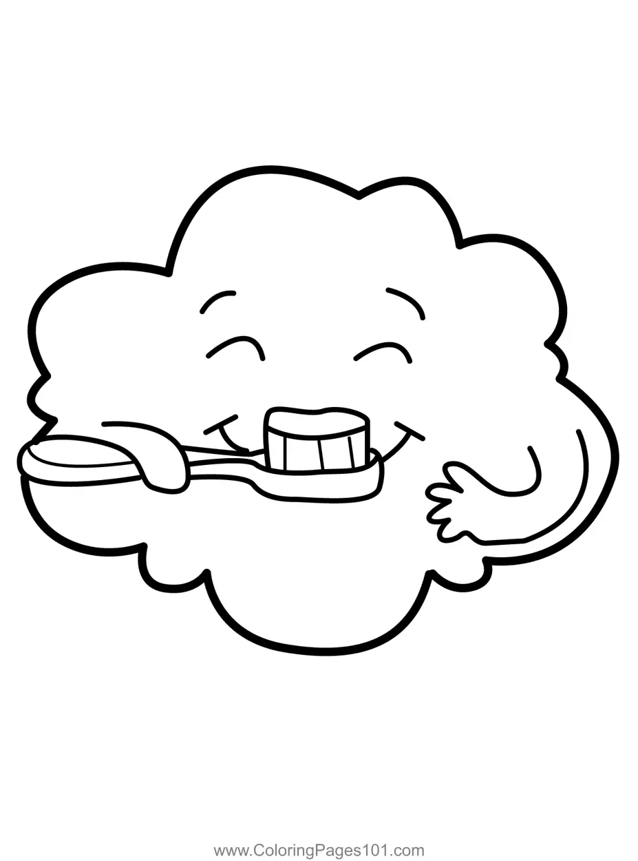 Dental Care Coloring Pages 5