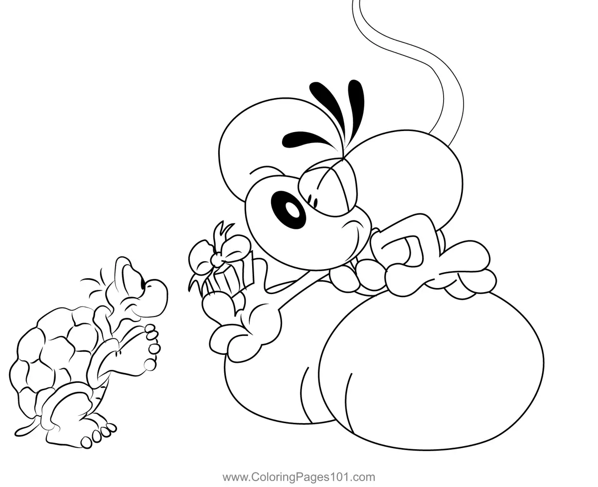 Diddl Coloring Pages 10