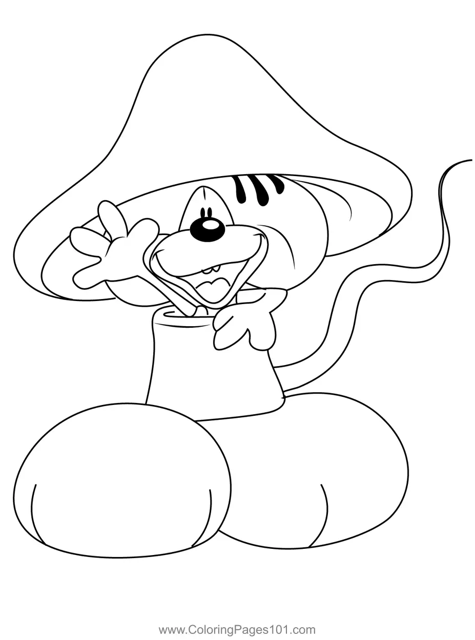 Diddl Coloring Pages 11