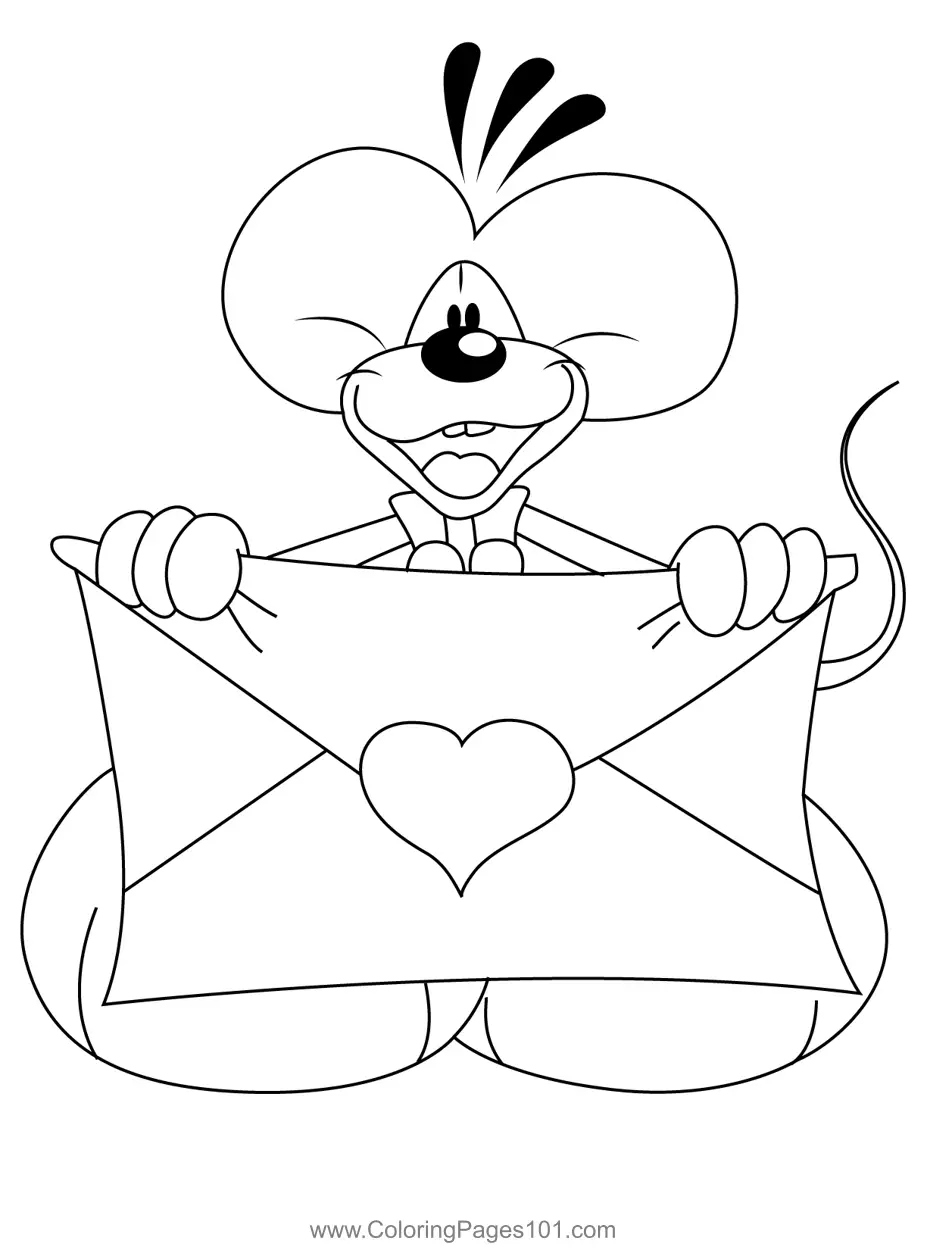Diddl Coloring Pages