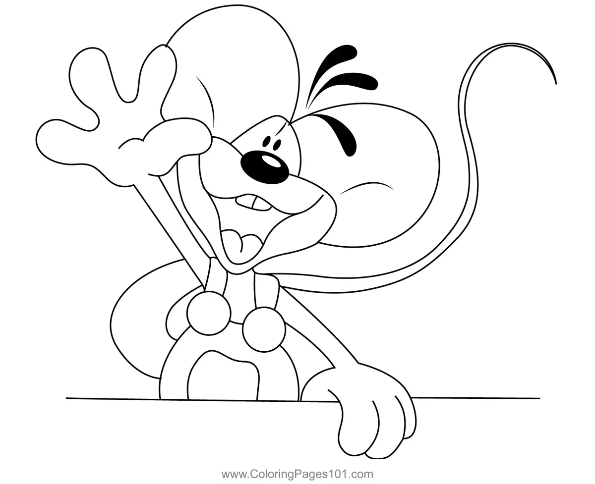 Diddl Coloring Pages 3