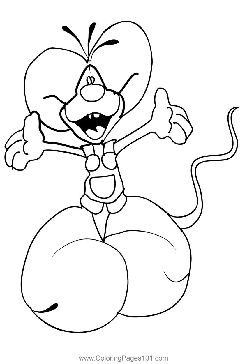 Diddl Coloring Pages 6