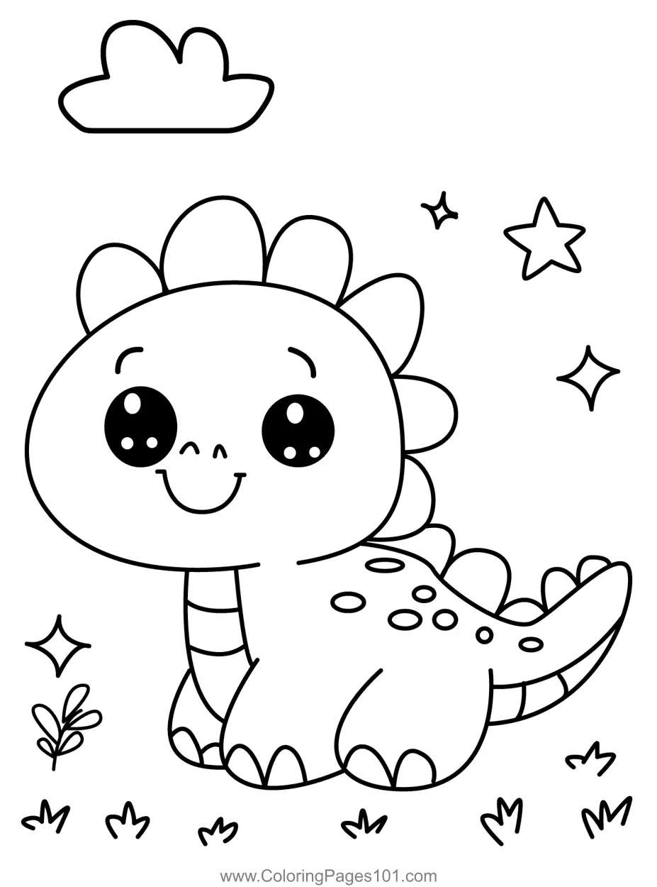 Dinosaurs Coloring Pages 3