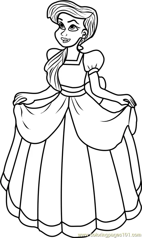 Disney Princesses Coloring Pages 11