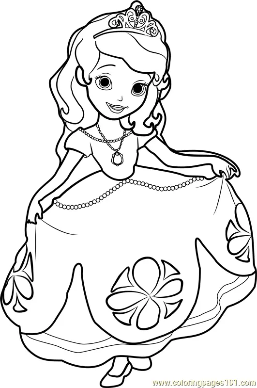 Disney Princesses Coloring Pages 4