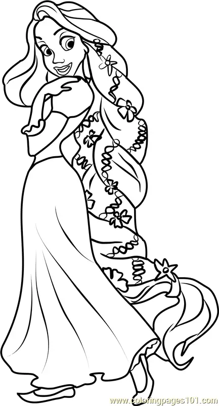 Disney Princesses Coloring Pages 6