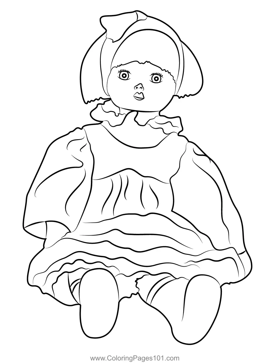 Dolls Coloring Pages 1