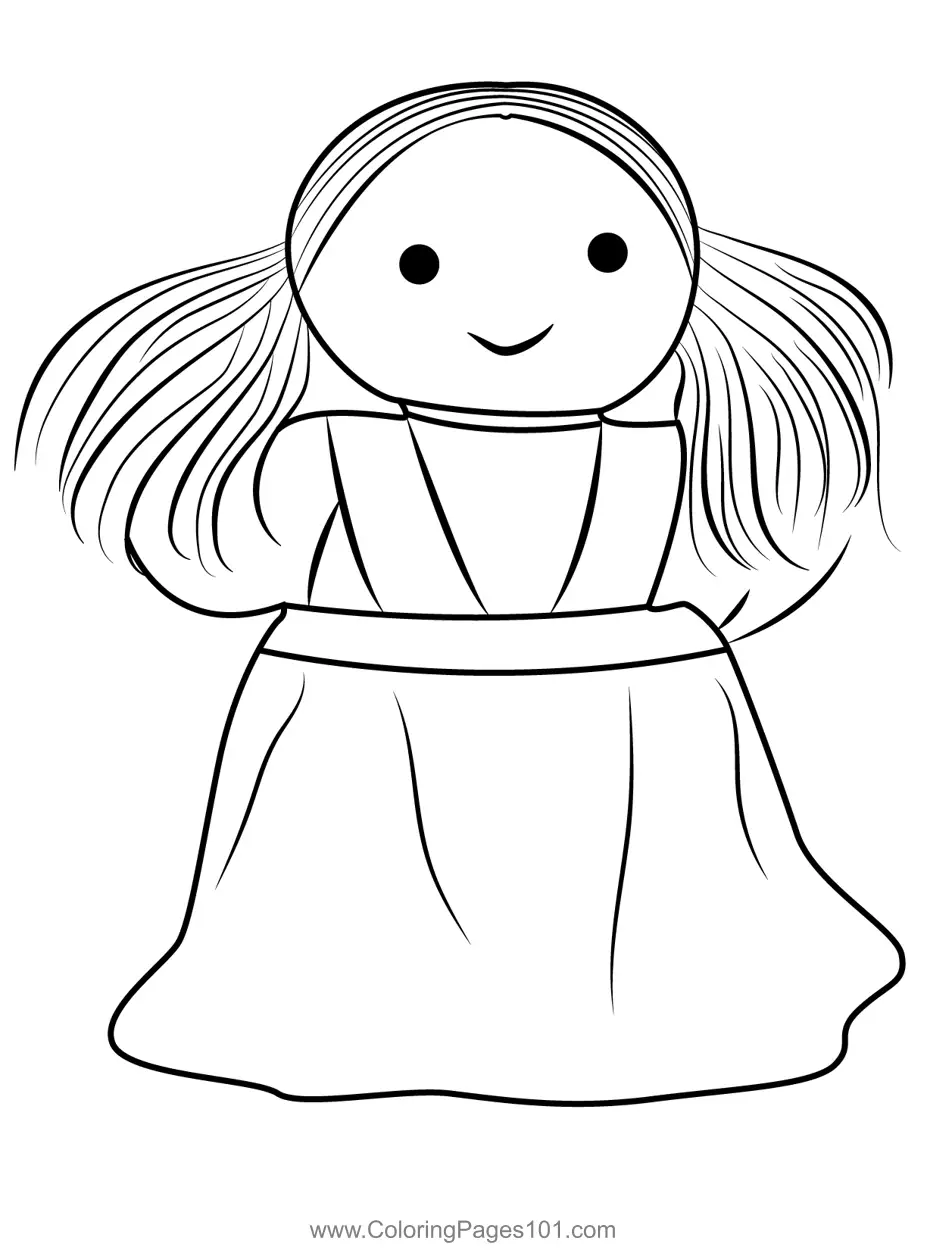 Dolls Coloring Pages 6