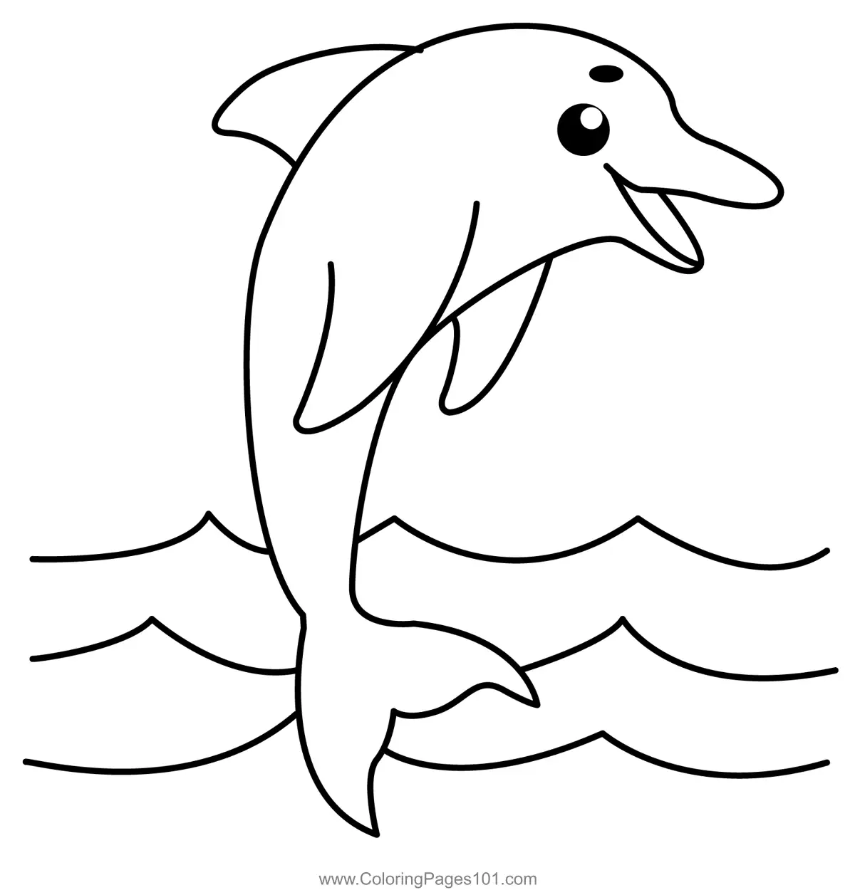 Dolphins Coloring Pages 10
