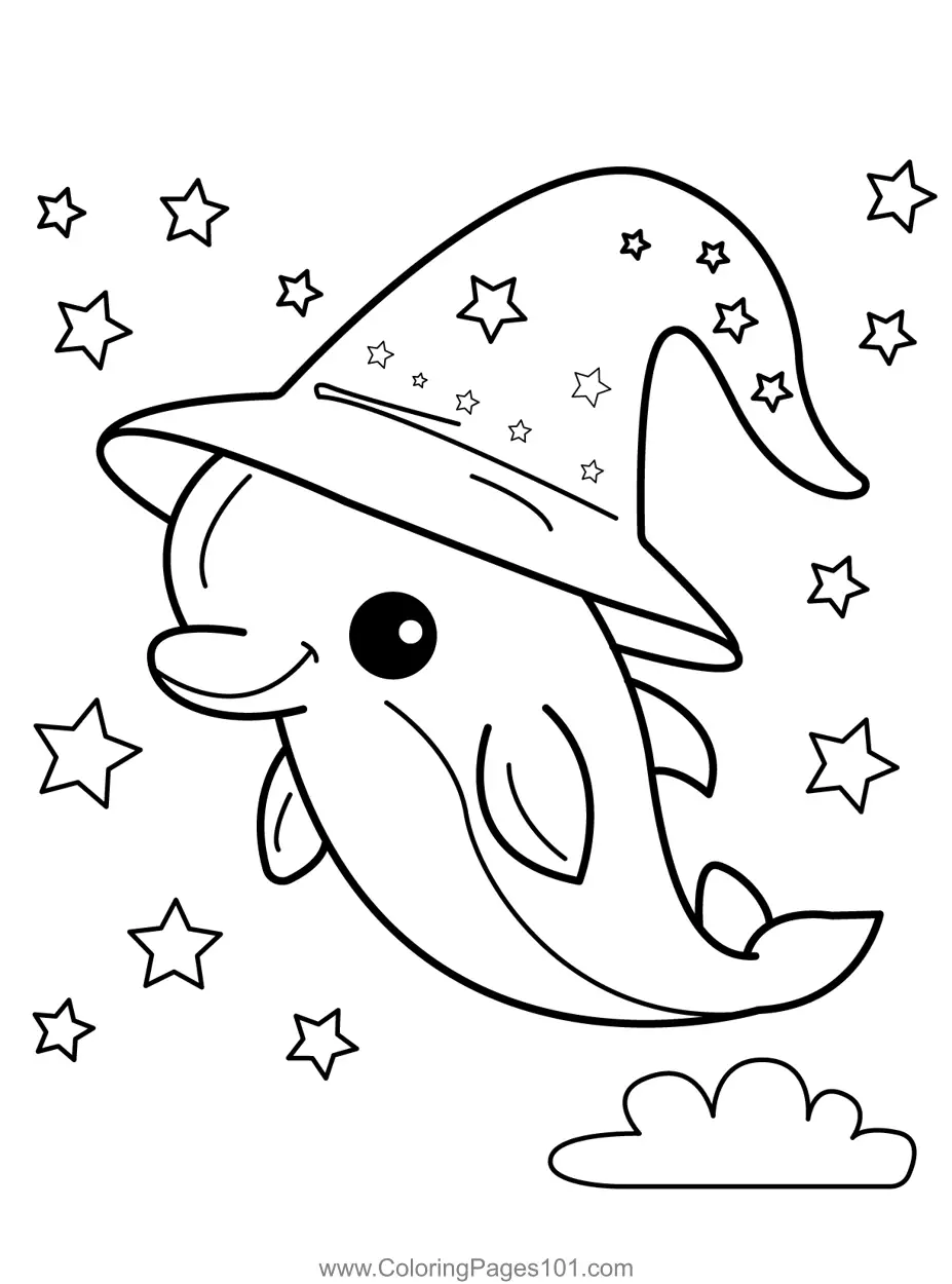 Dolphins Coloring Pages 3