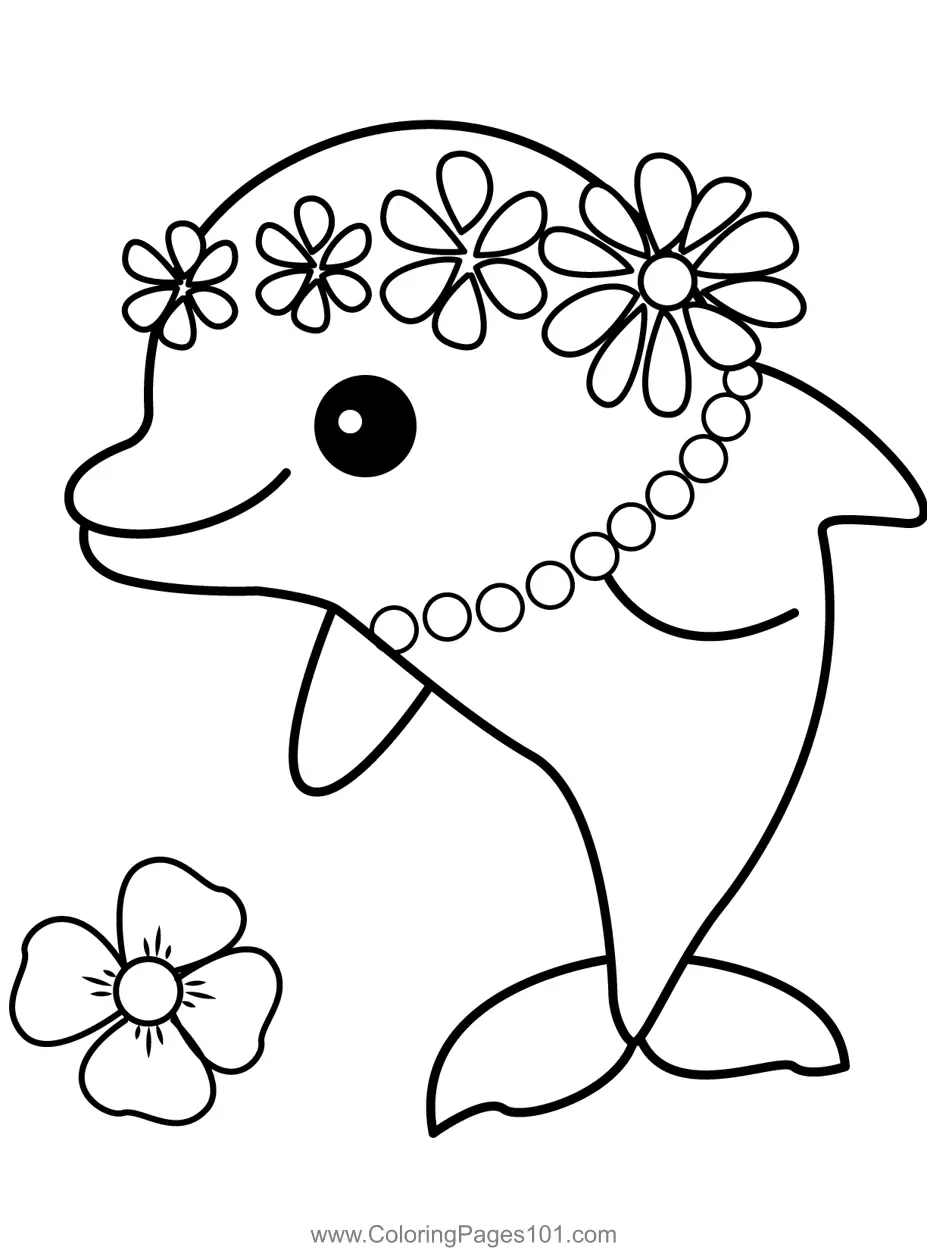 Dolphins Coloring Pages 5
