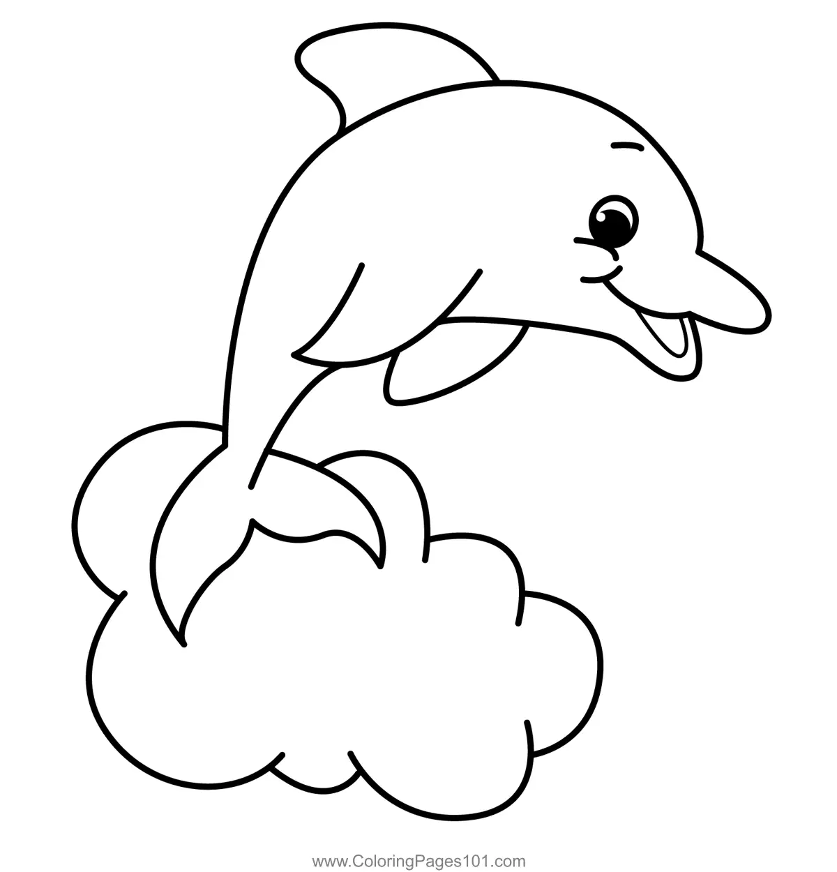 Dolphins Coloring Pages 8