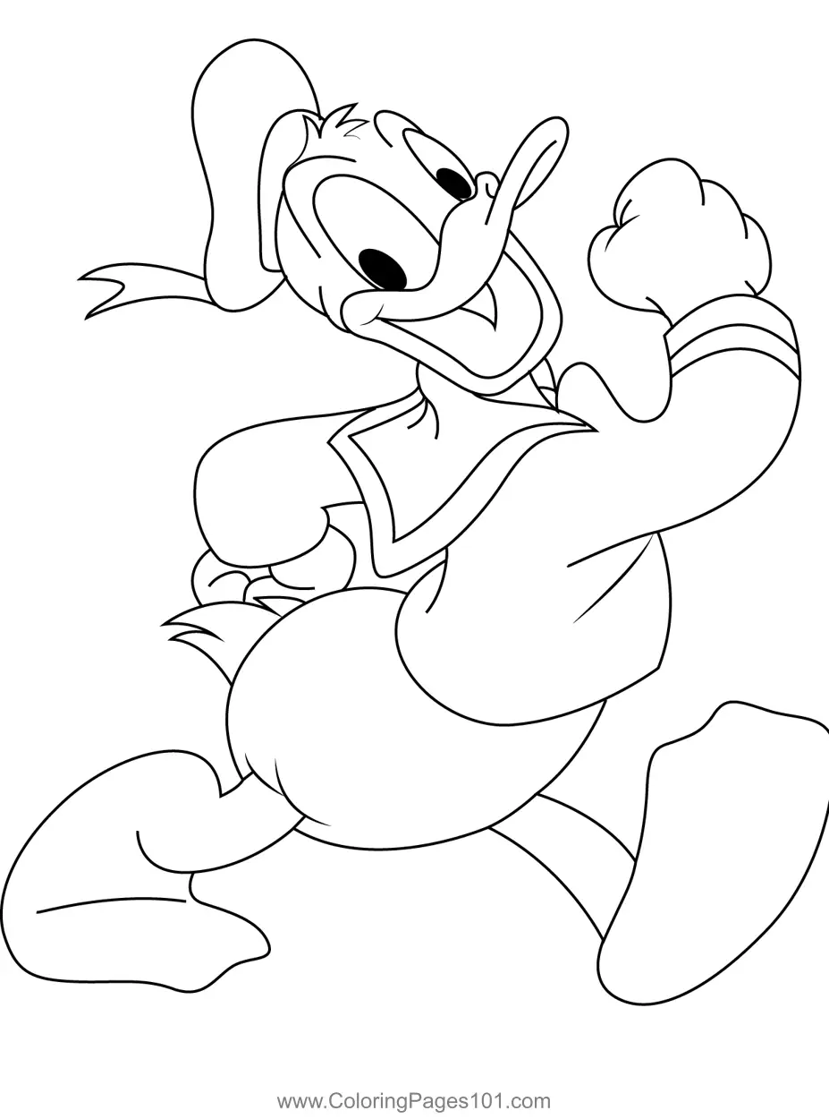 Donald Duck Coloring Pages 1